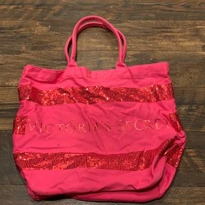 Victoria’s Secret Pink sequin tote bag